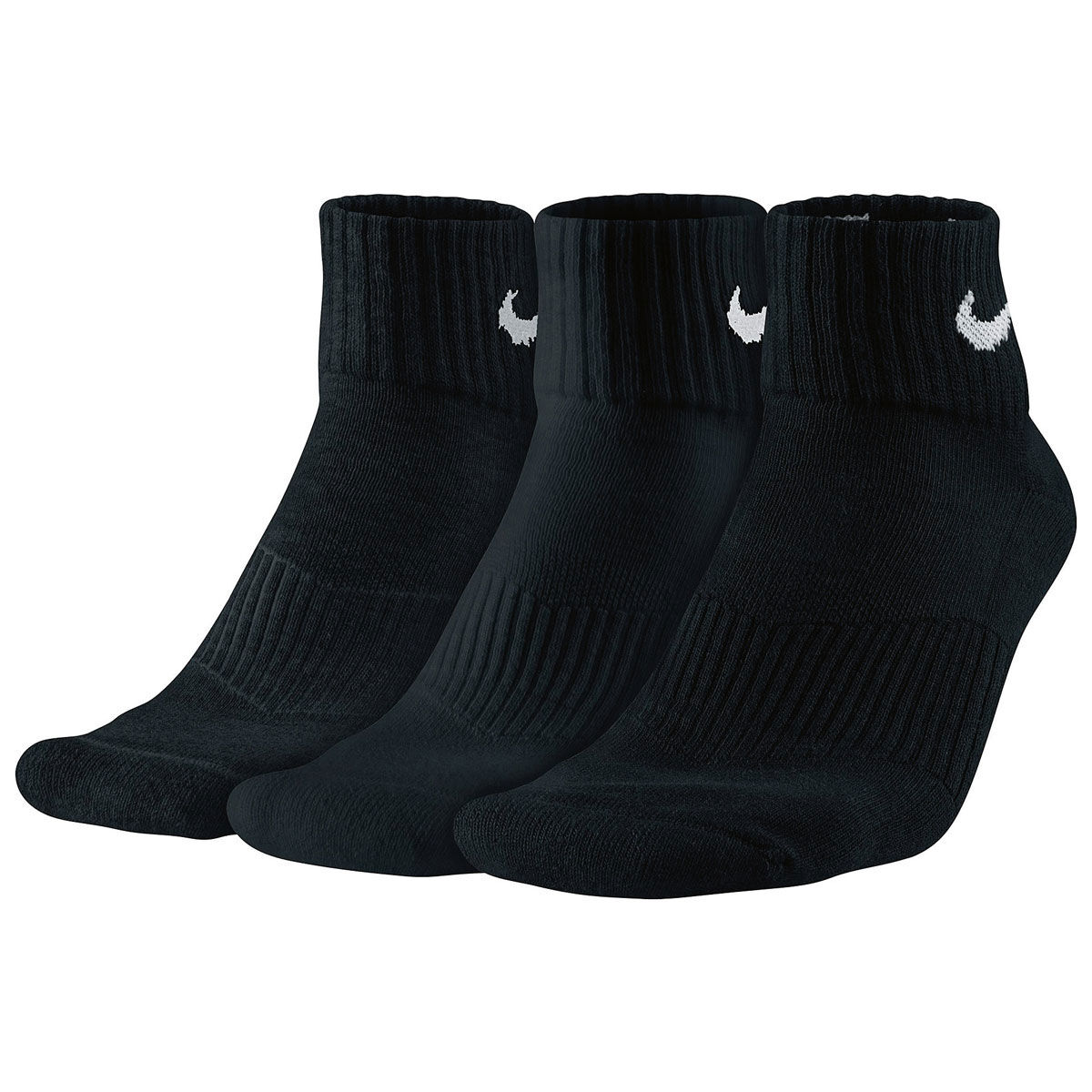Nike Cotton Quarter 3 Pack Socks