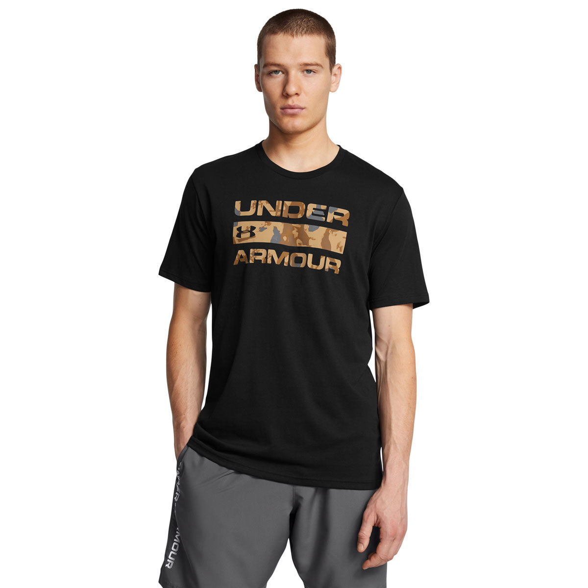 Under Armour Mens UA Stacked Logo Fill Tee
