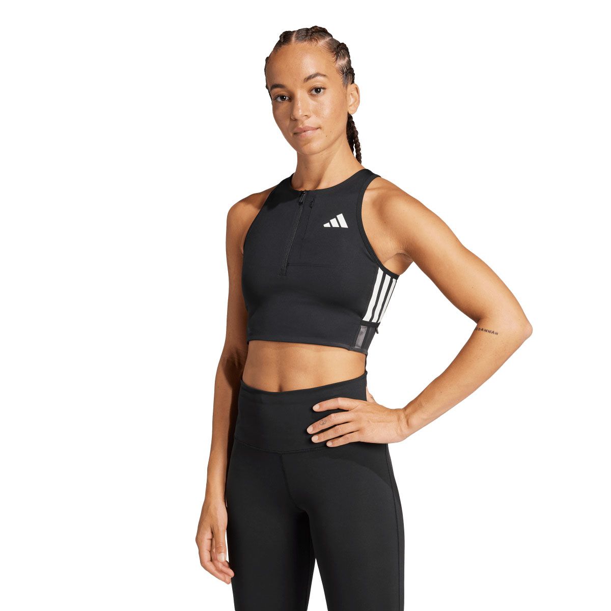 adidas Womens Adizero Crop Sports Bra