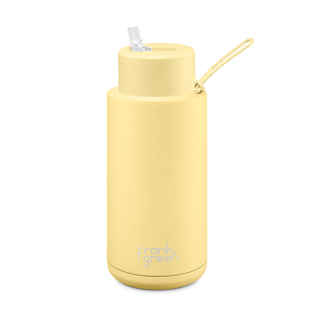 Frank Green Reusable 1L/34oz Water Bottle - Yellow/Buttermilk