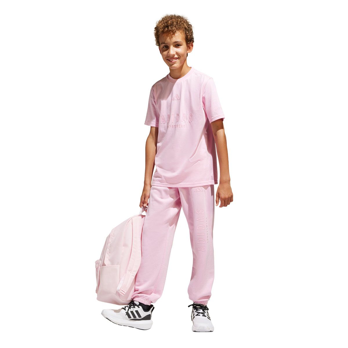 adidas Junior All Season Fleece Graphic Track Pants