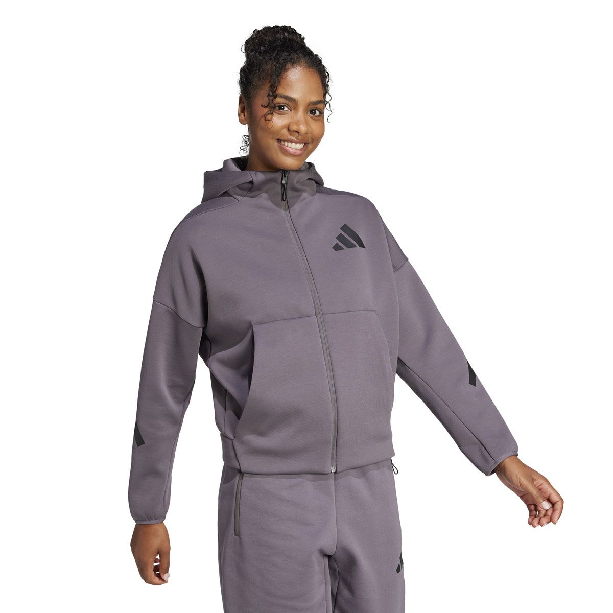 adidas Womens Z.N.E. Full Zip Hoodie