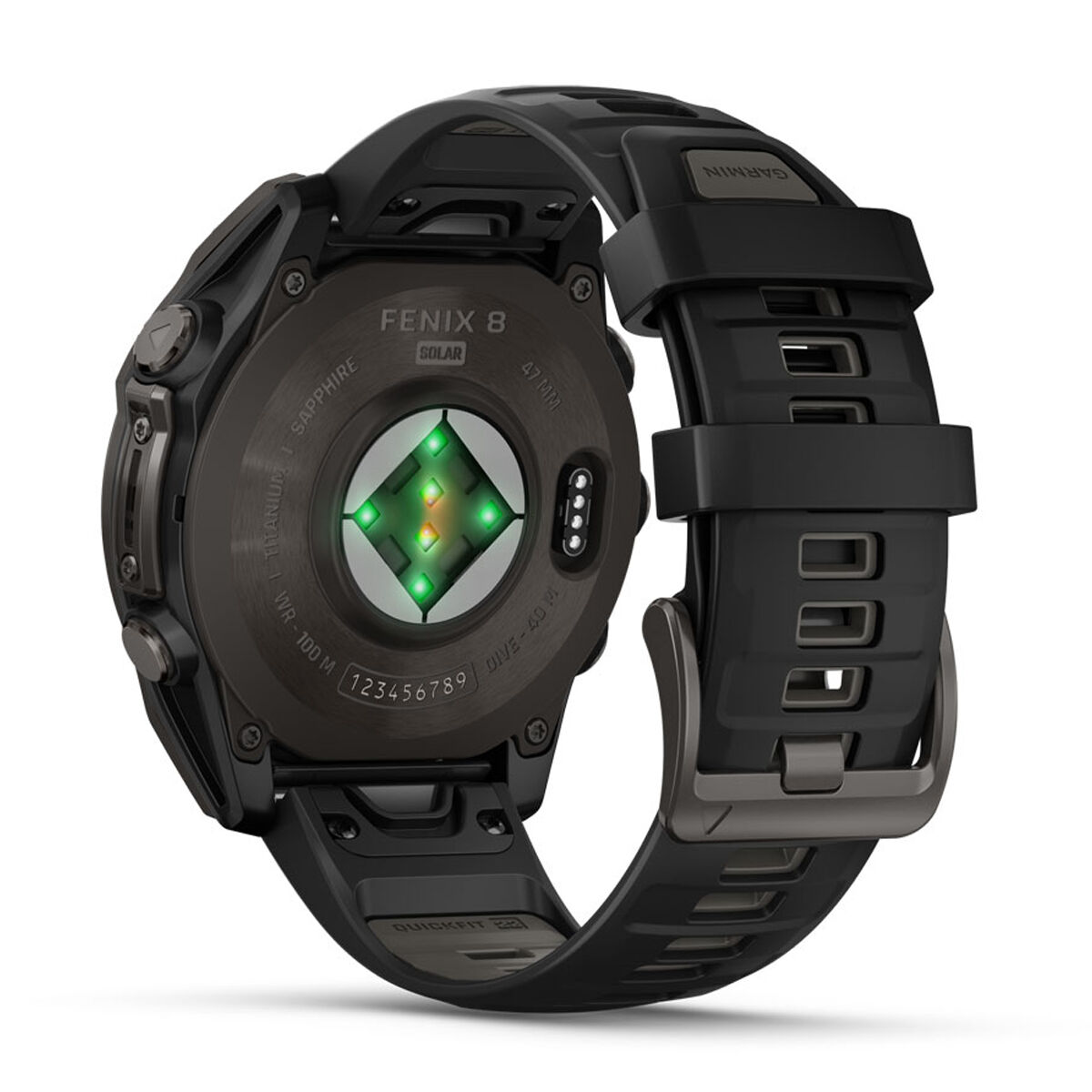 Garmin Fenix 8 47mm Sapphire Solar Watch - Black