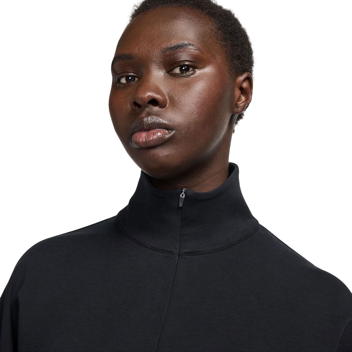 Nike Womens 24.7 ImpossiblySoft Dri-FIT Oversized Half Zip Sweatshirt