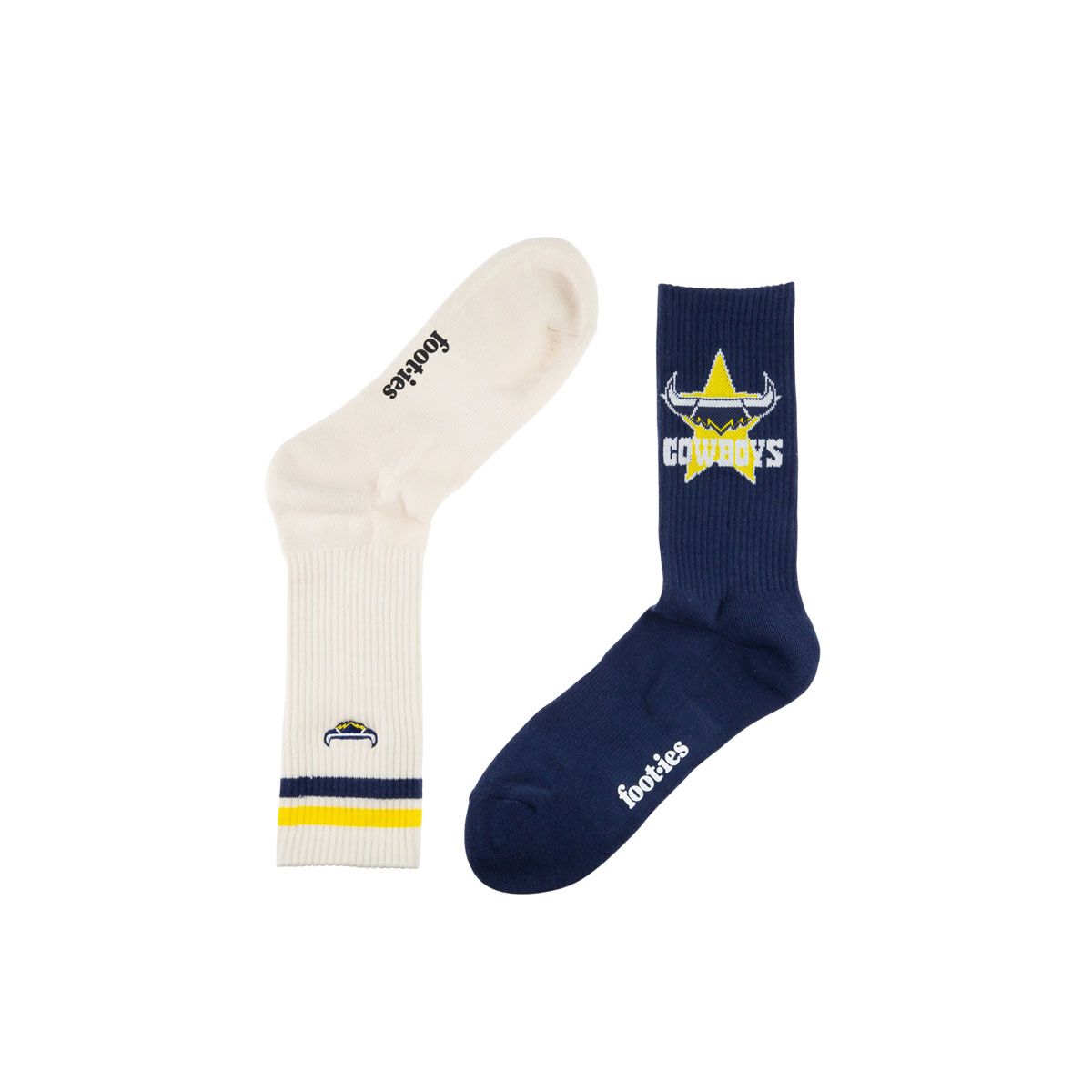 North Queensland Cowboys Sneaker Socks 2 Pack