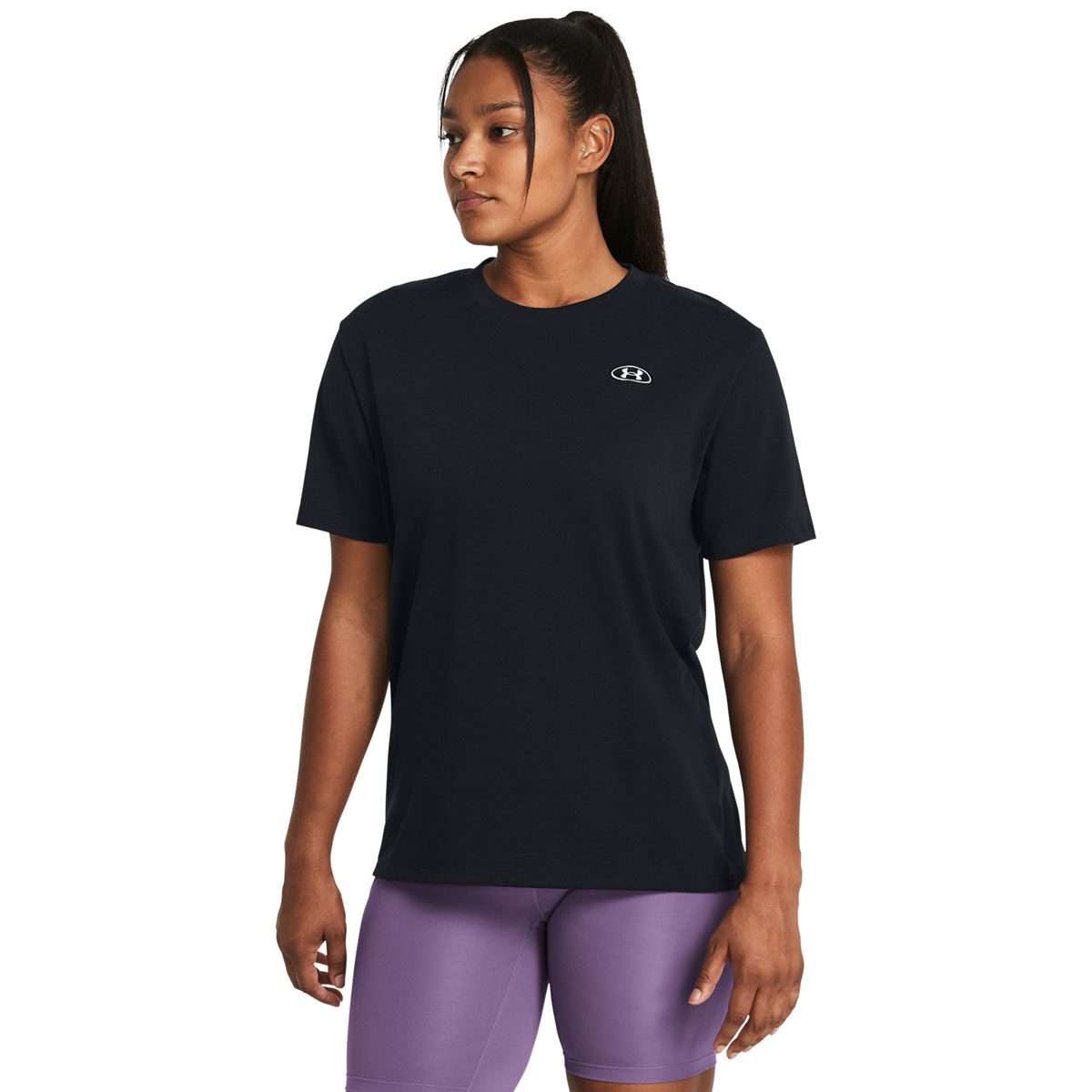 Under Armour Womens Heavyweight Embroidered Patch Boyfriend Tee