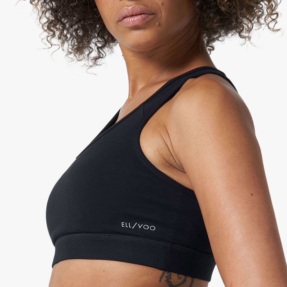 Ell/Voo Womens Essentials Crop Sports Bra