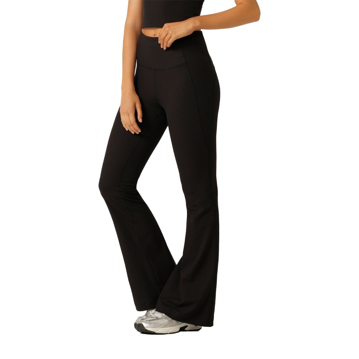 Lorna Jane Womens Irresistable Rib Flared Leggings