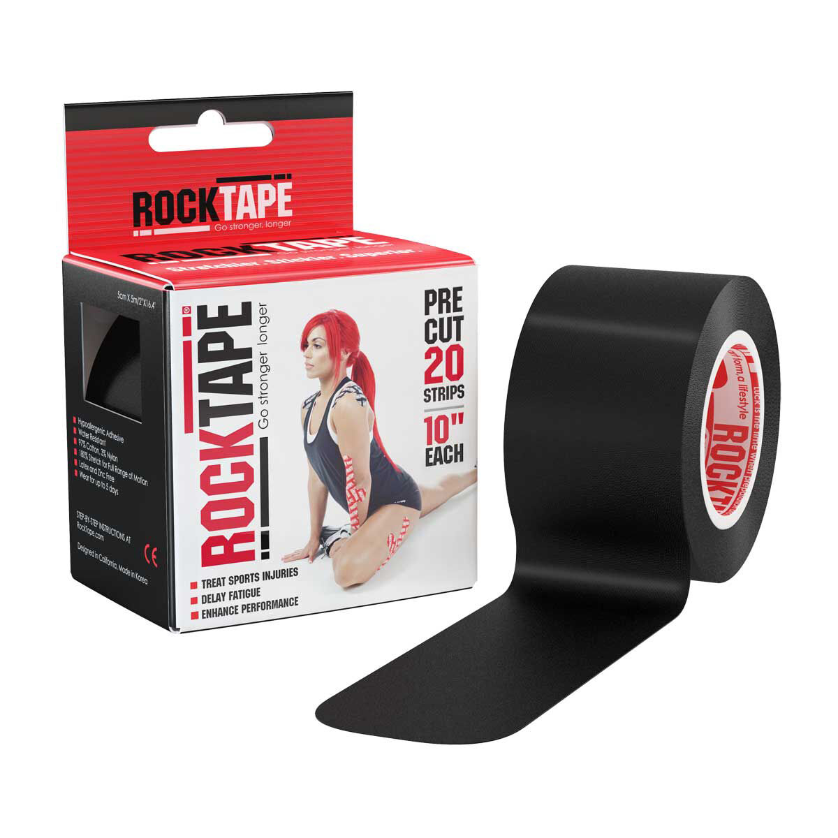 Rocktape Pre-Cut Kinesiology Tape