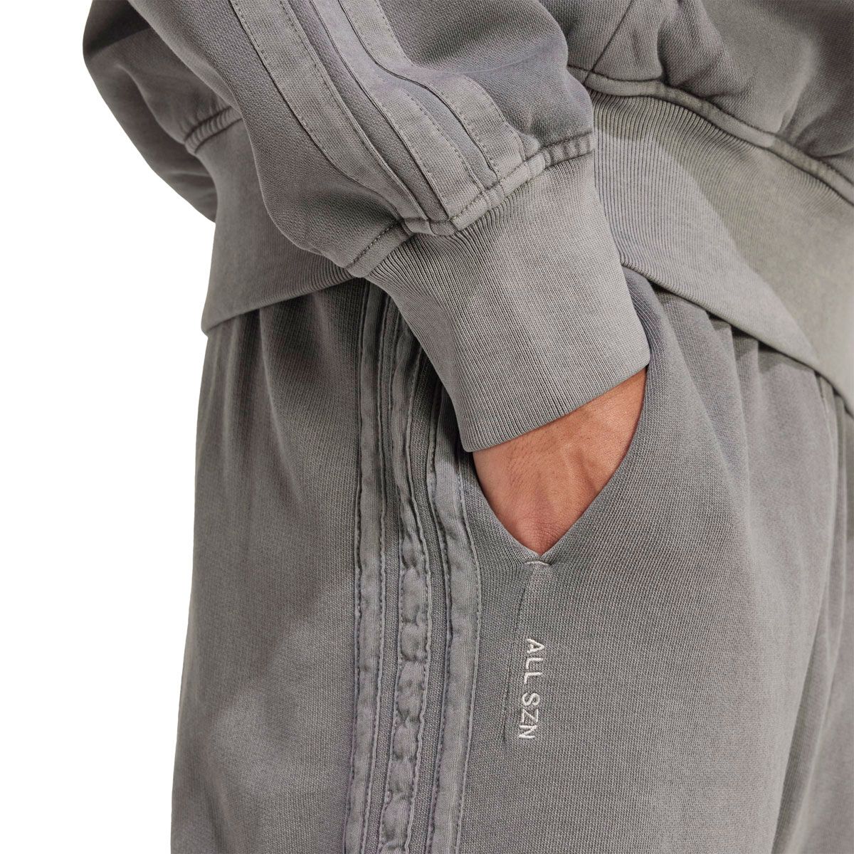 adidas Mens ALL SZN Fleece Pigment Dye Loose 8 Inch Shorts