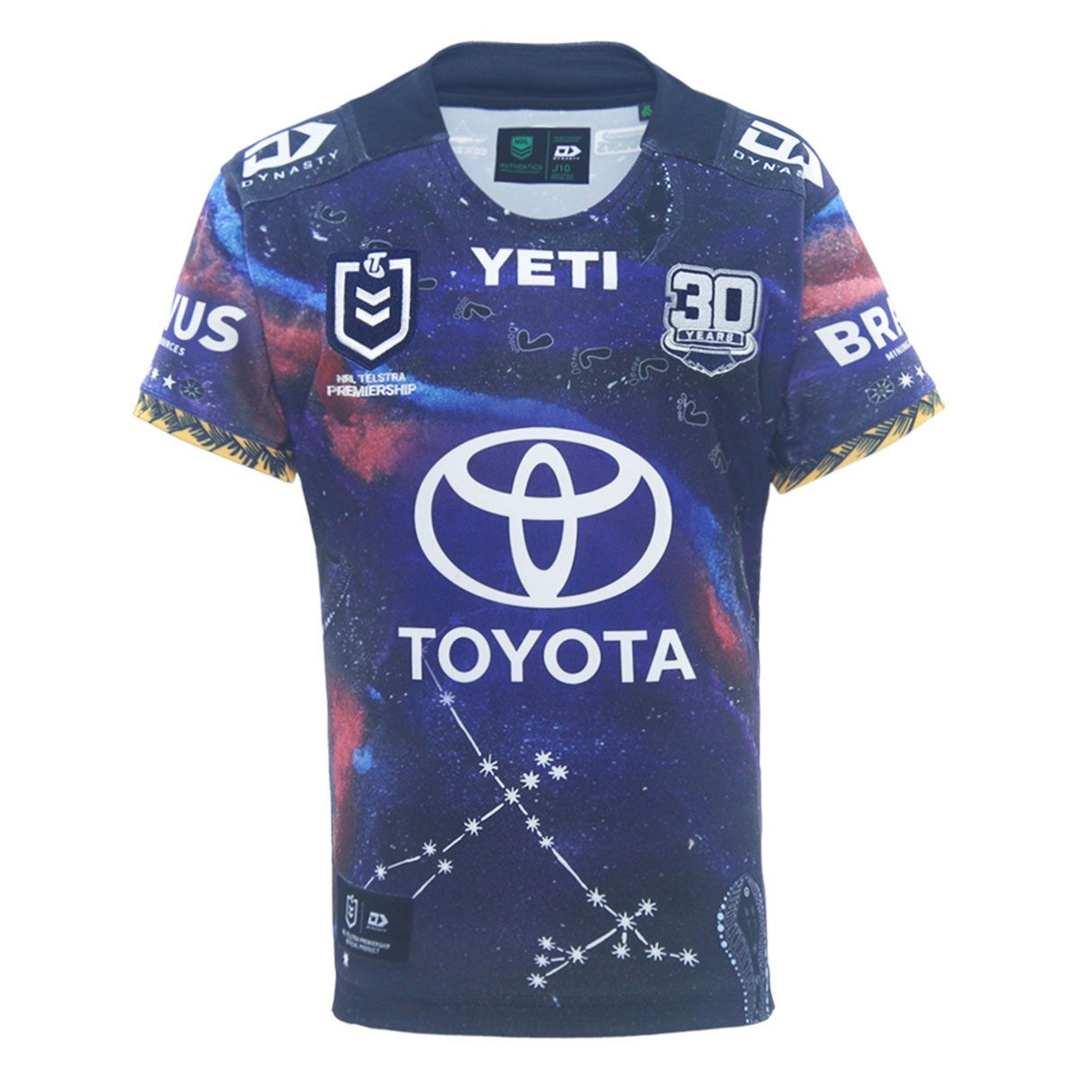 North Queensland Cowboys 2025 Kids Indigenous Jersey Blue 14