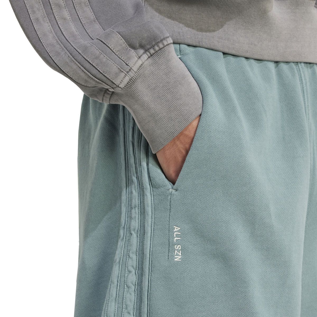 adidas Mens ALL SZN Fleece Pigment Dye Loose 8 Inch Shorts