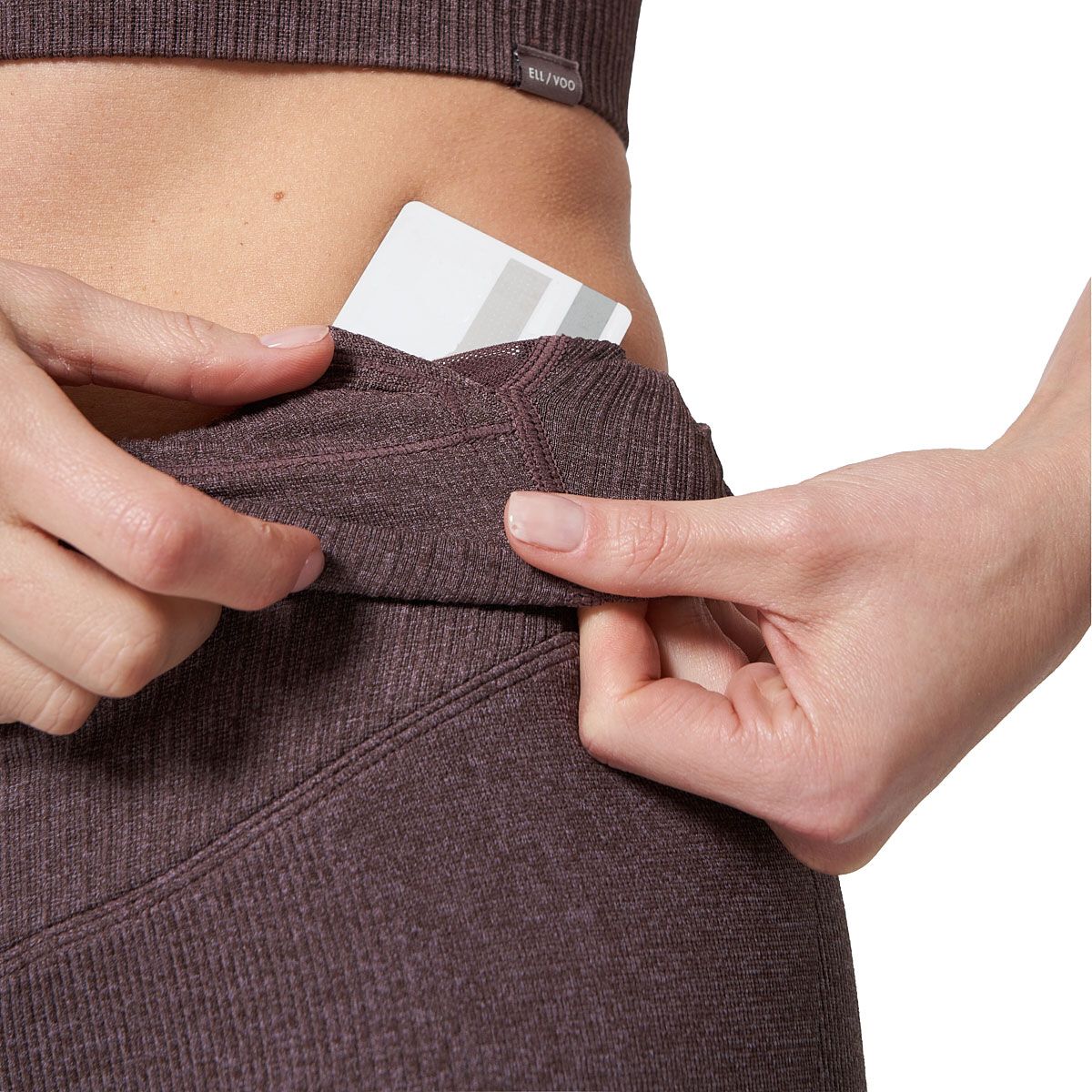 Ell/Voo Womens Reili Seam Free 5 Inch Tights