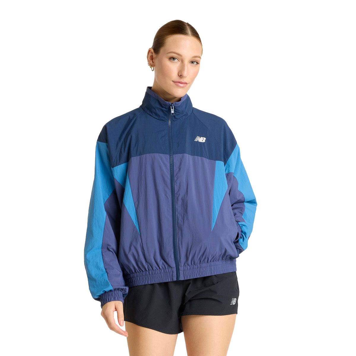 New Balance Womens Colour Blocked Woven Jacket