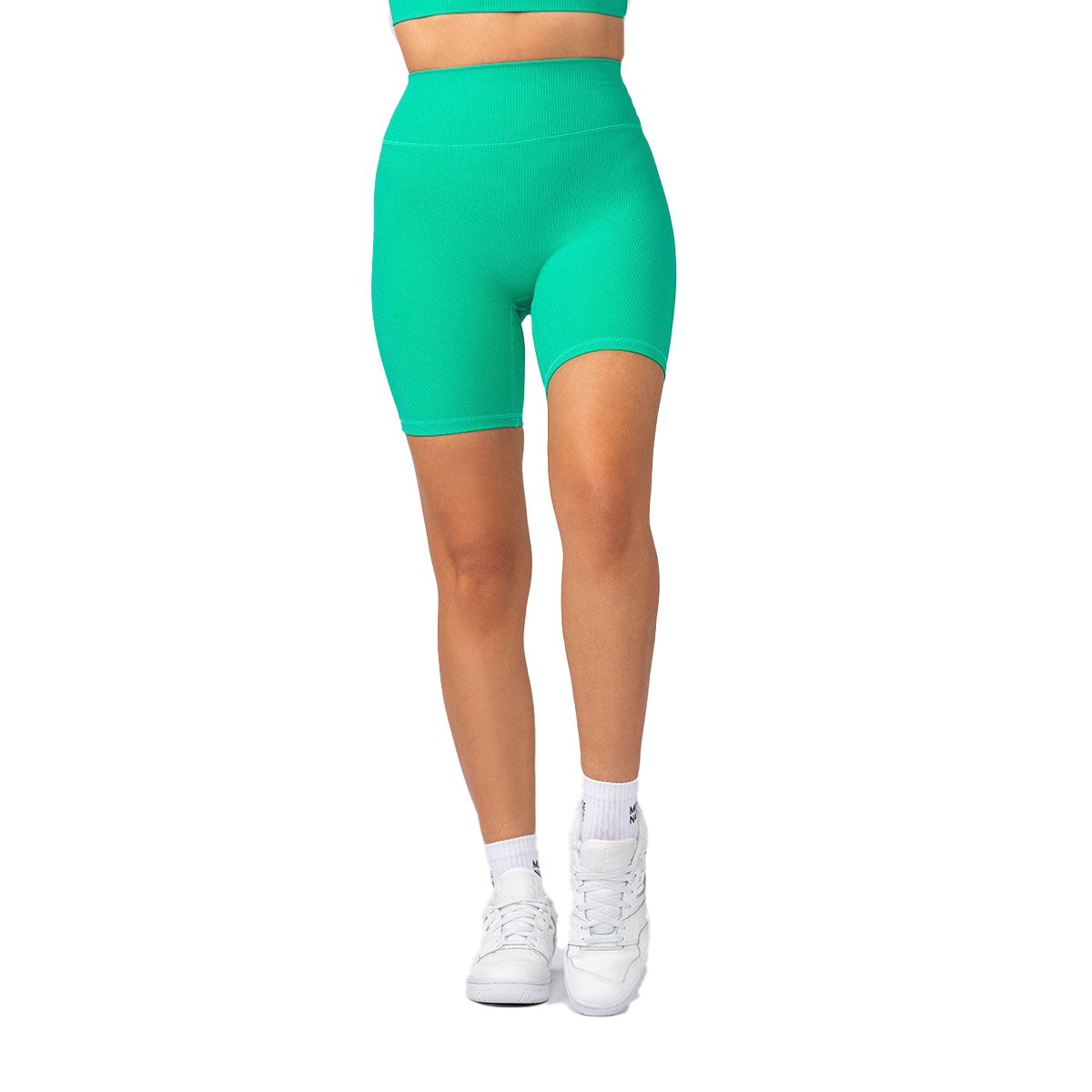 Muscle Nation Womens Zero Rise Rib Bike Shorts