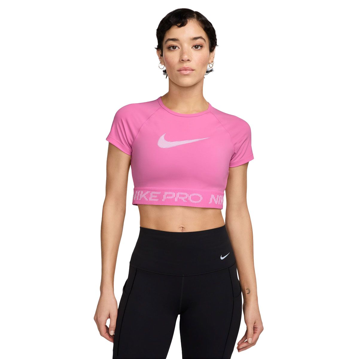 Nike Pro Womens Dri-FIT Short Sleeve Graphic Top