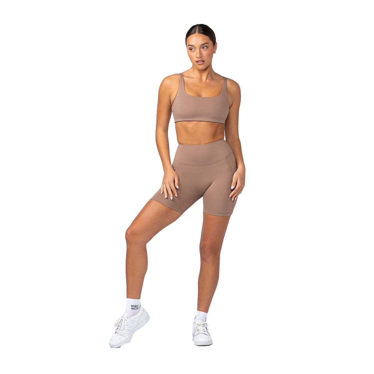 Muscle Nation Womens Shaper Pocket Biker Tights