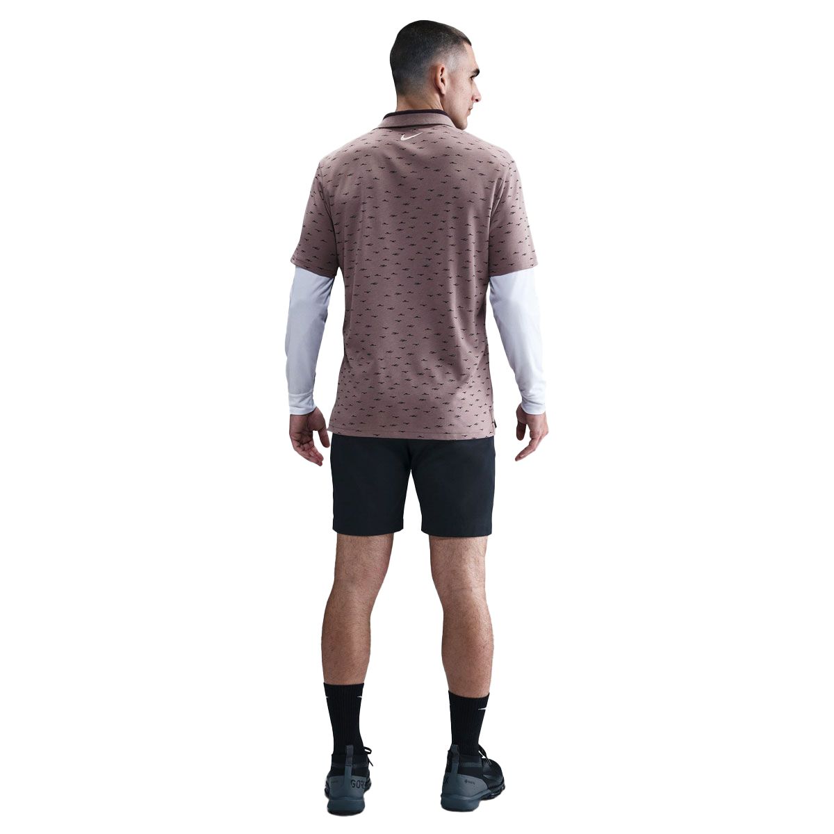 Nike Mens Tour Dri-FIT Micro Print Golf Polo