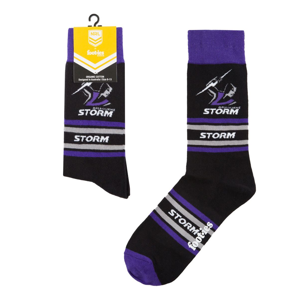 Melbourne Storm Stripe Organic Cotton Socks