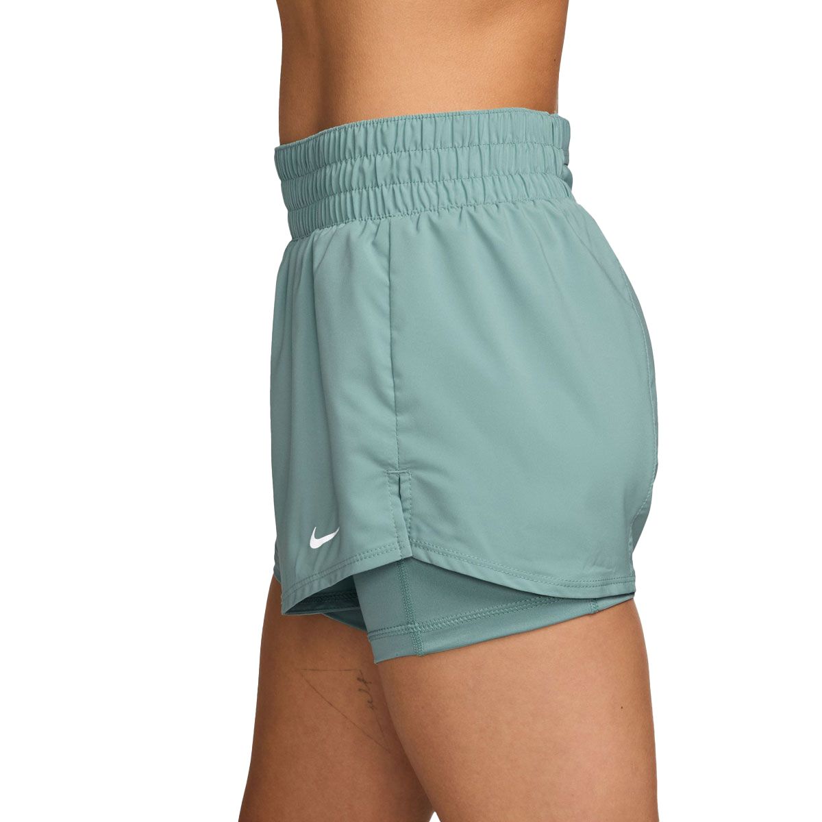 Nike Womens One Dri-FIT Mid Rise 3 Inch 2in1 Shorts