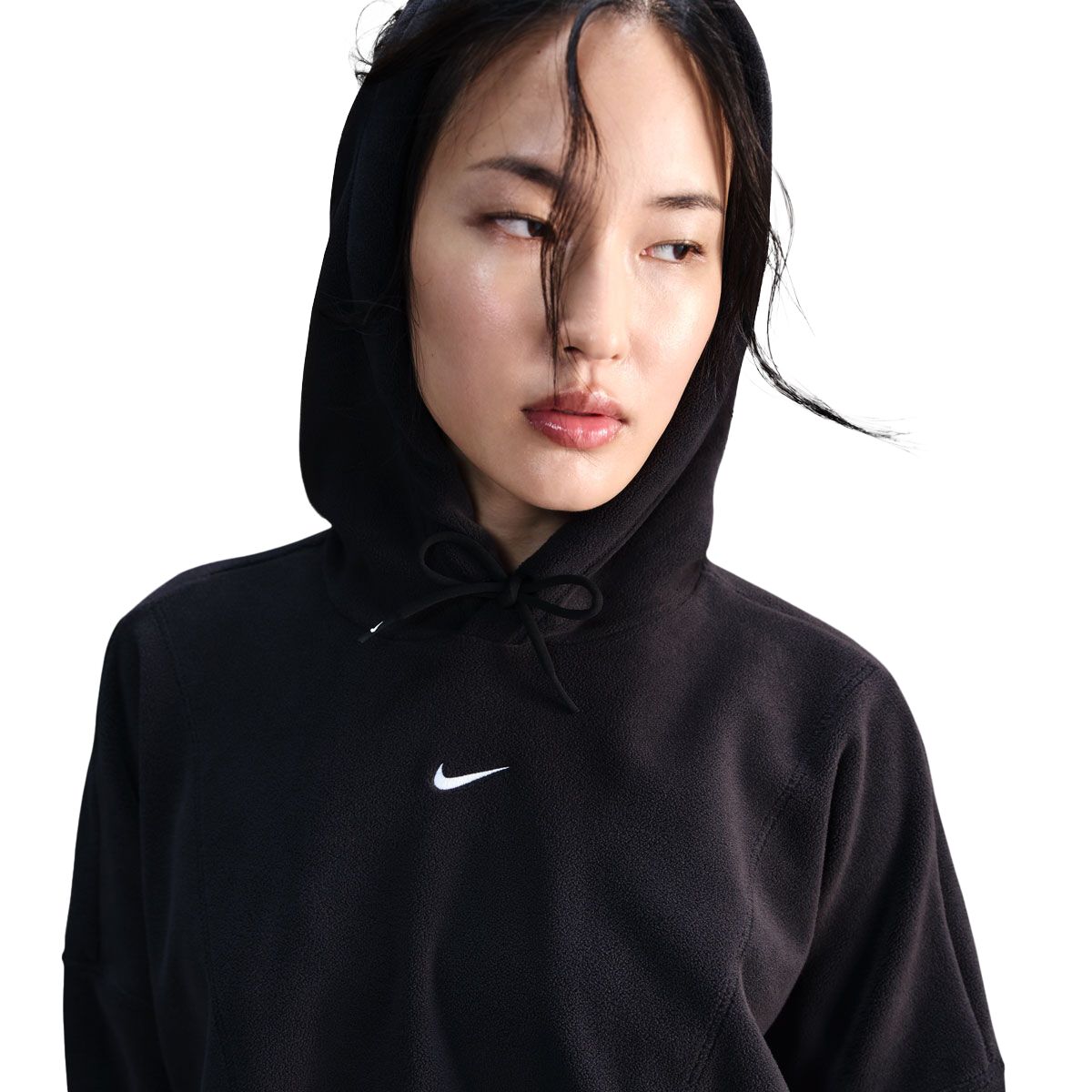 Nike Womens One Therma-FIT Fleece Oversized Pullover Hoodie