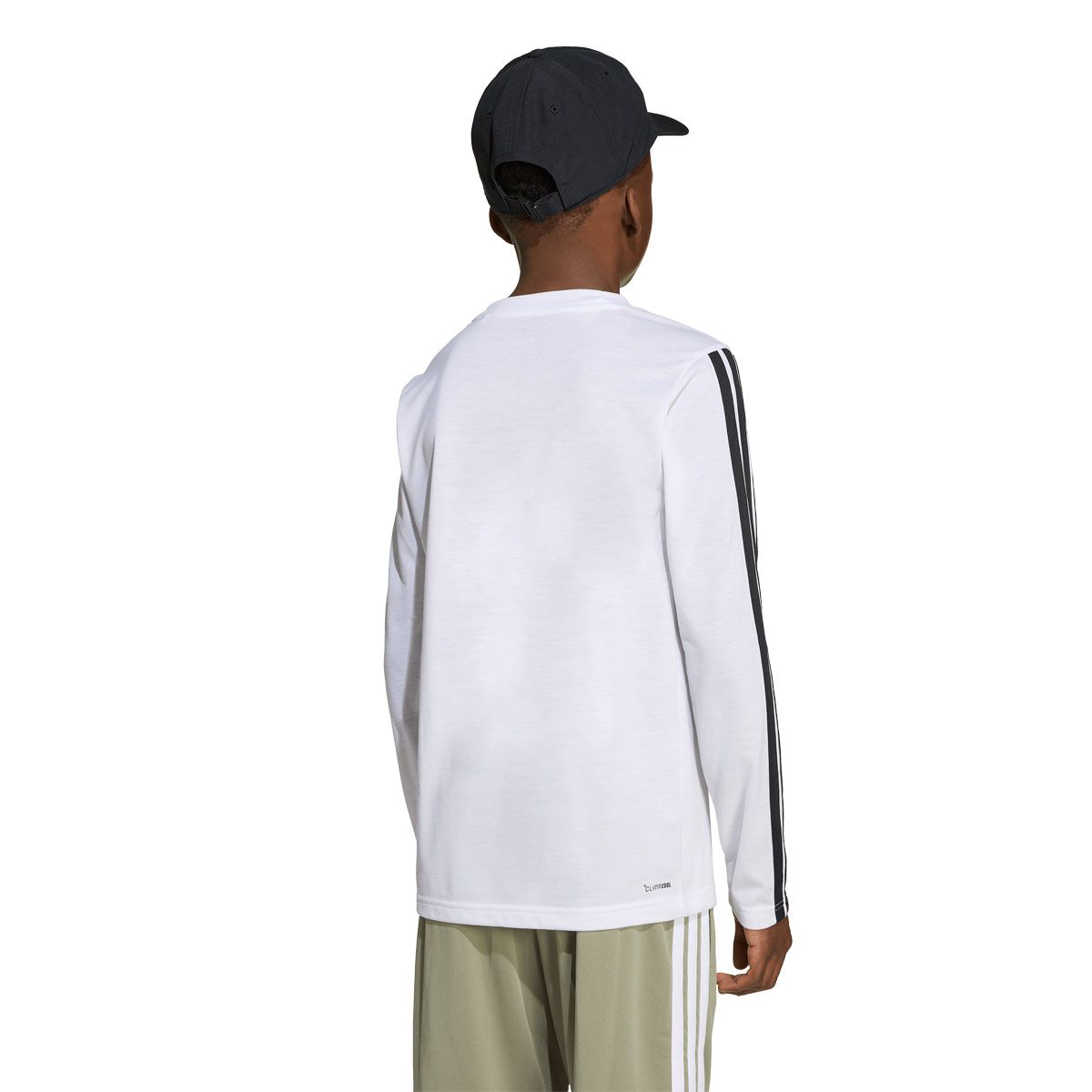 Adidas Junior Training Essentials 3 Stripes Long Sleeve Tee