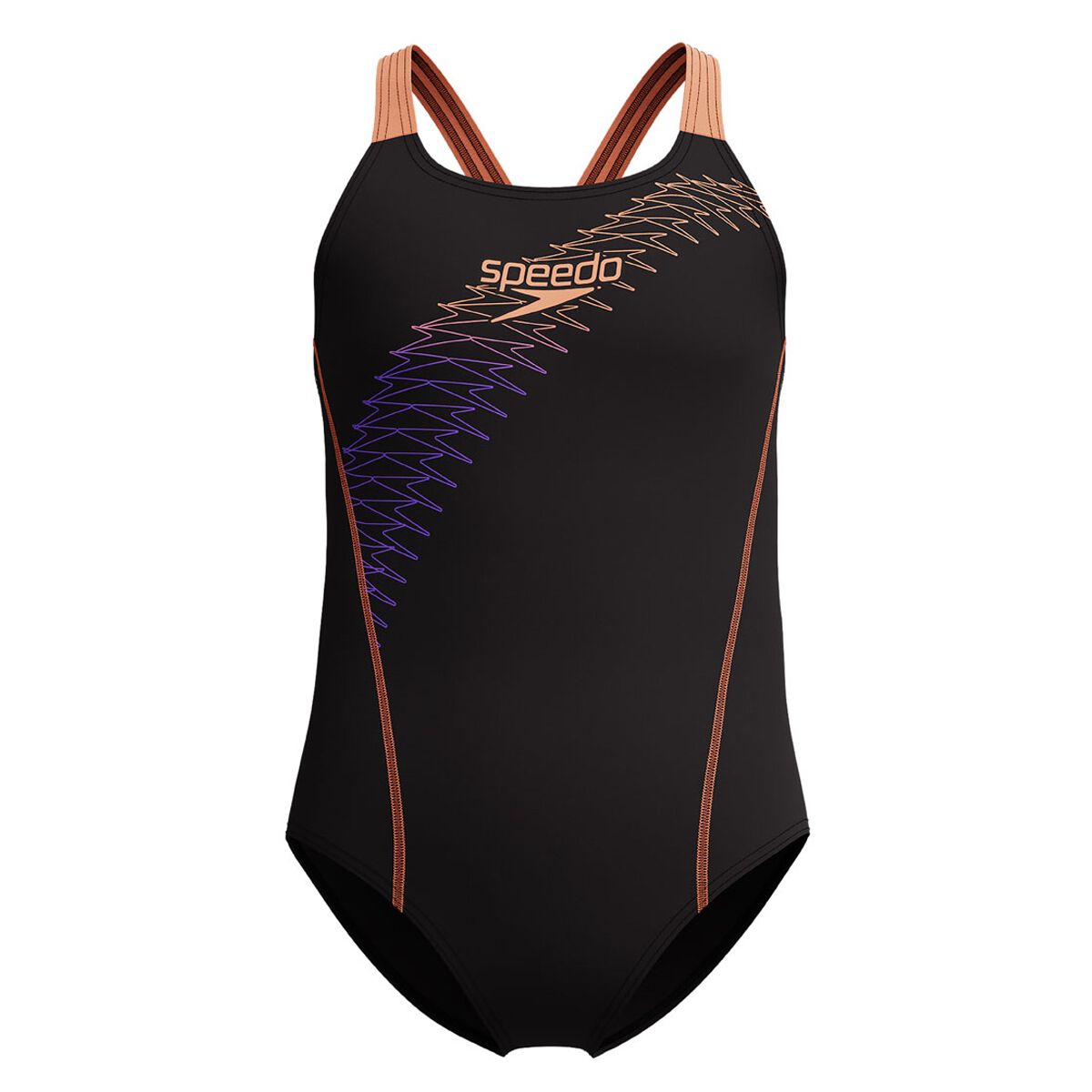 Speedo Girls Medley Logo Medalist One Piece Swimsuit