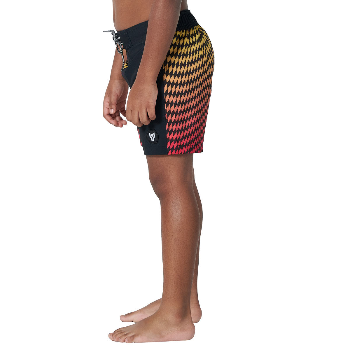 Tahwalhi Little Boys Fluro Check Board Shorts