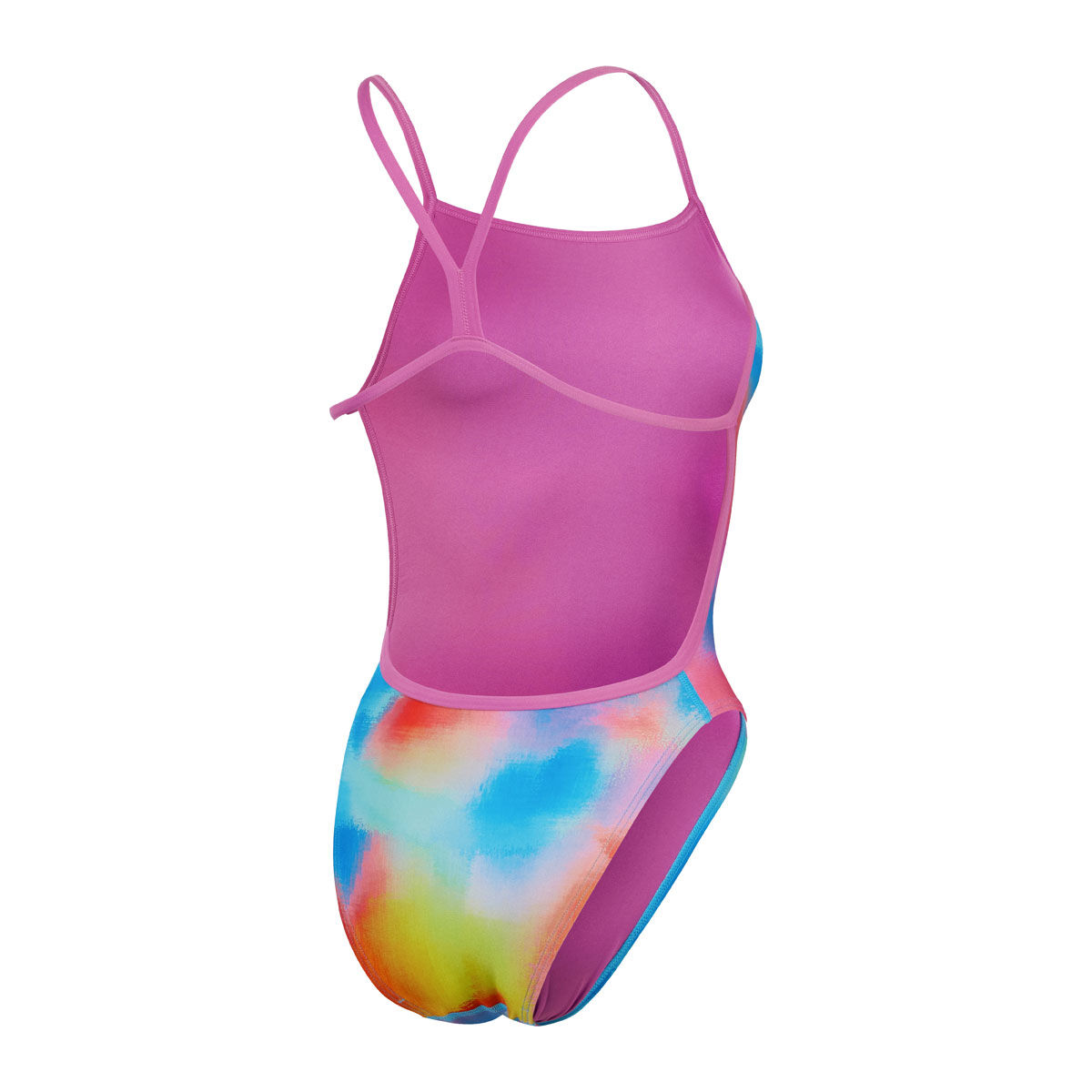 Speedo Womens Allover Digital V-Back One Piece Swimsuit