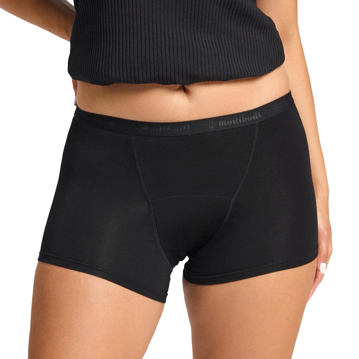 MODIBODI Womens Classic Boyshort Moderate Period Protection Underwear