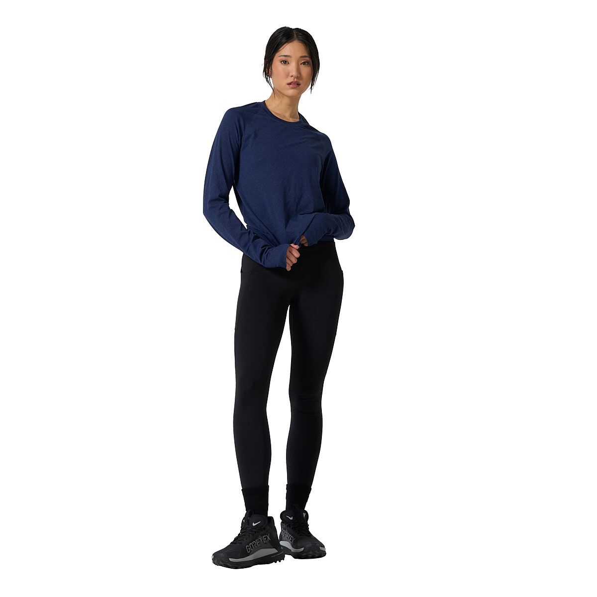 Ell/Voo Womens Reili Seam Free Long Sleeve Tee