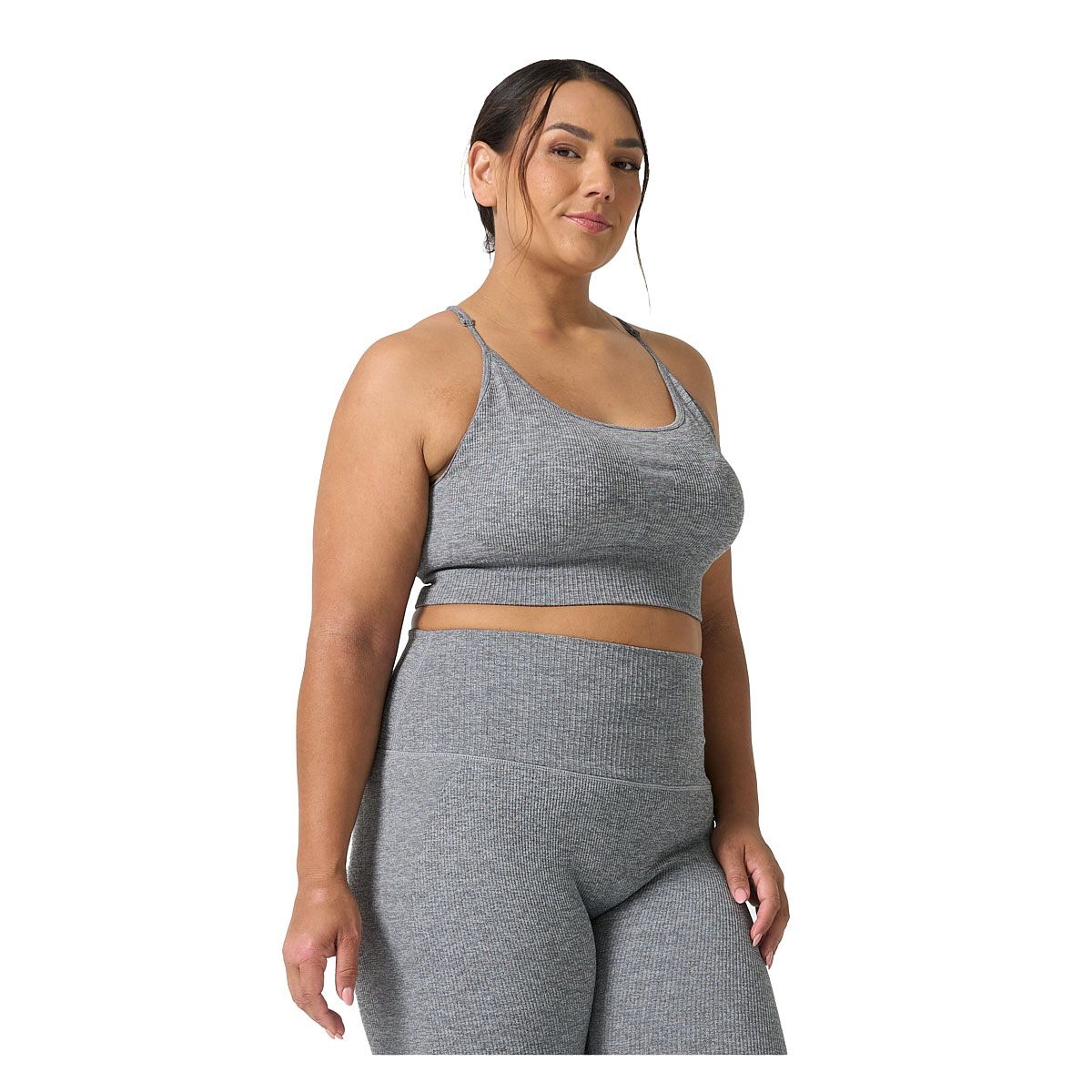Ell/Voo Womens Reili Seam Free Crop Sports Bra