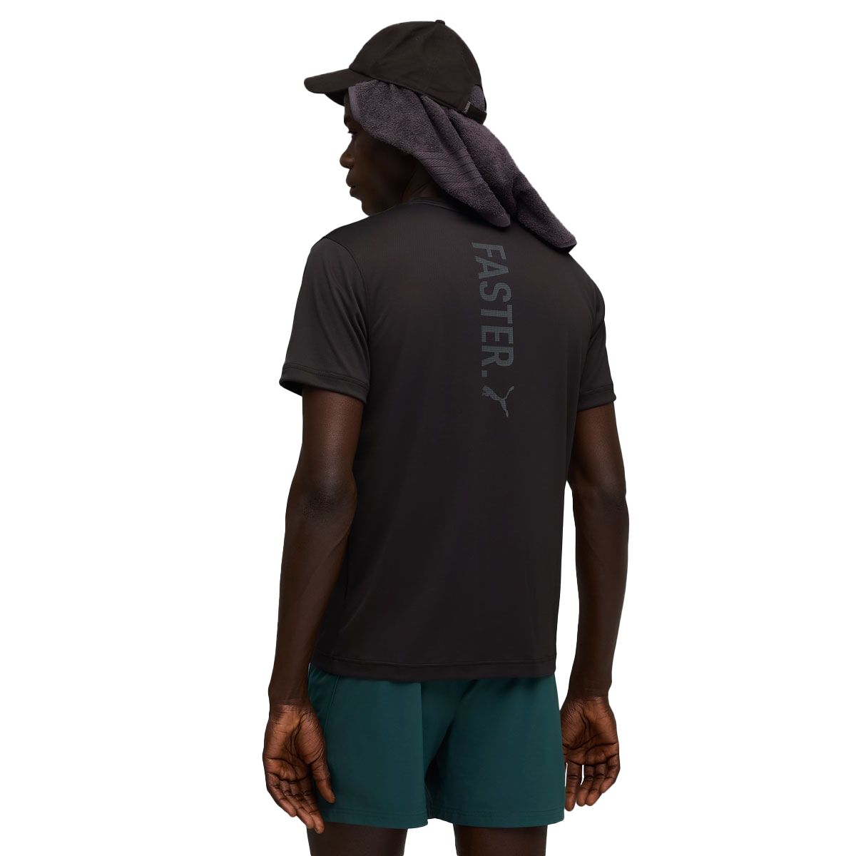 PUMA Mens Running Faster Graphic Tee