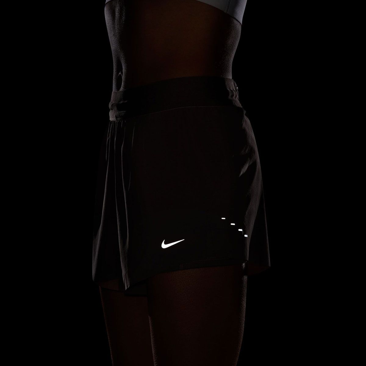 Nike Womens Swift Dri-FIT Mid Rise 2in1 Running Shorts