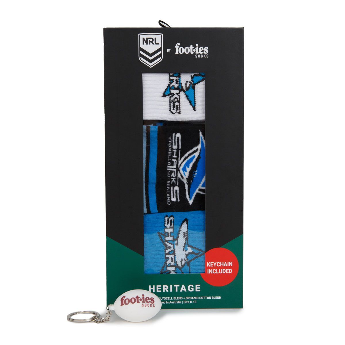 Cronulla-Sutherland Sharks 3 Pack Sock Gift Pack