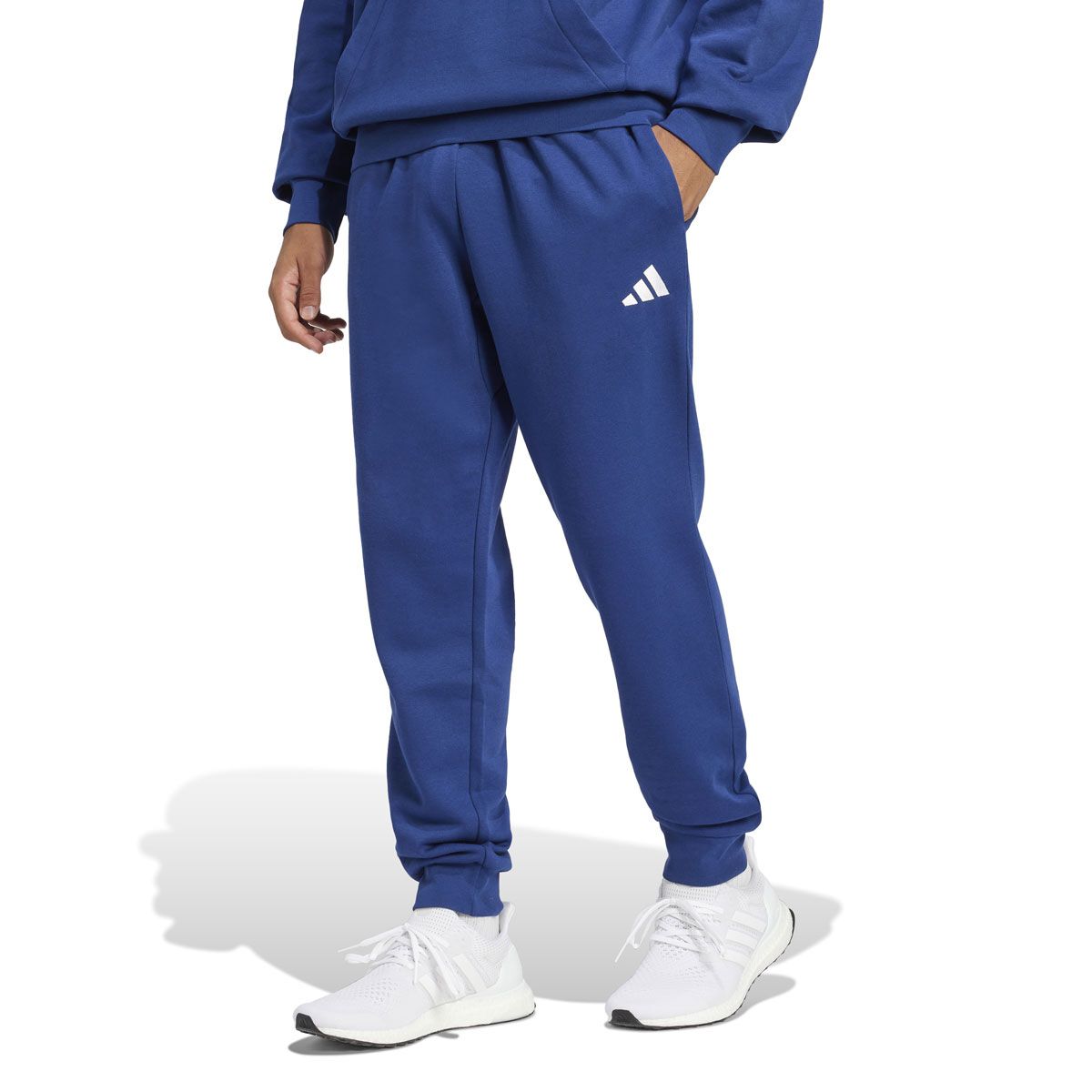 adidas Mens Essentials Feel Cozy Fleece Track Pants