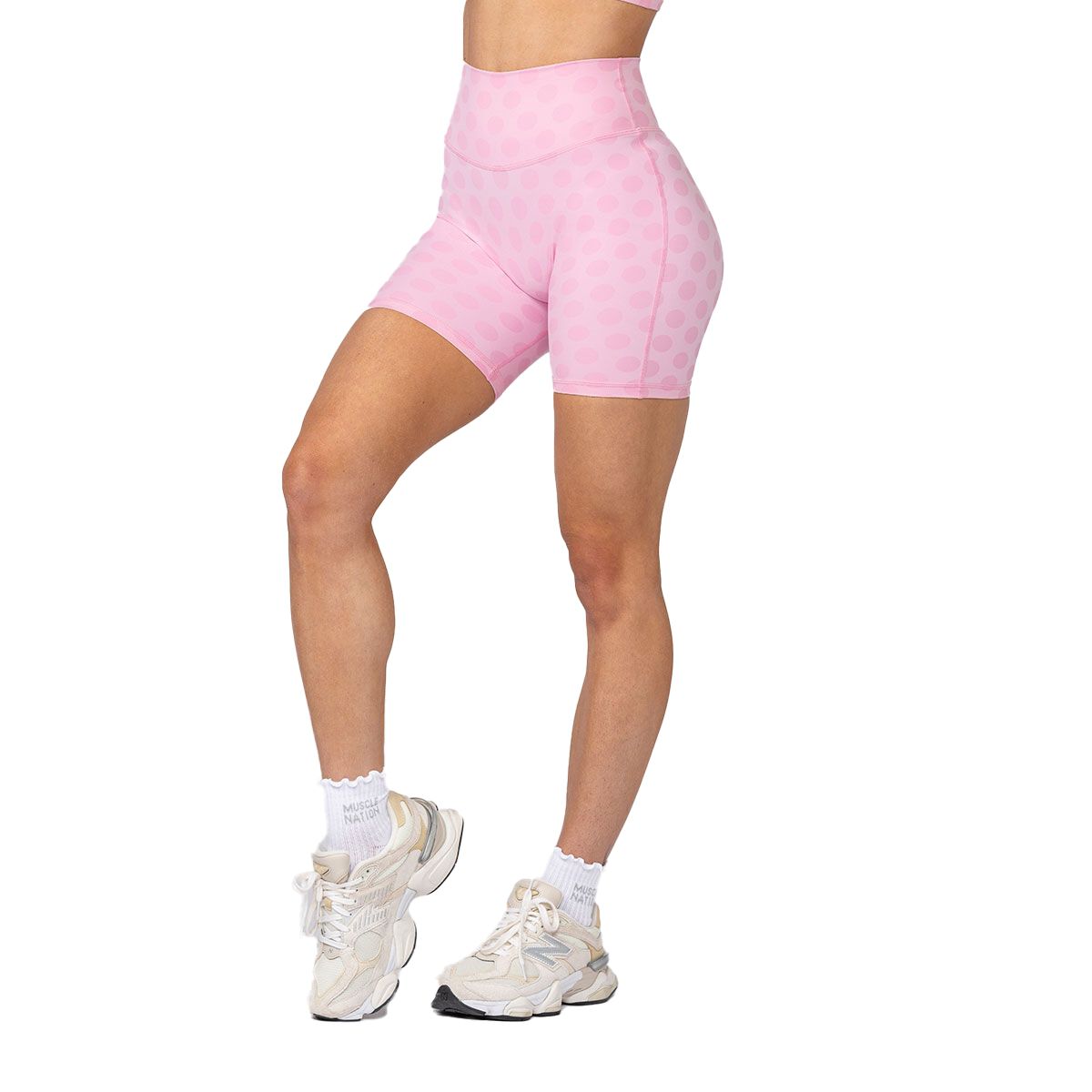 Muscle Nation Womens Aura Peachy Bike Shorts