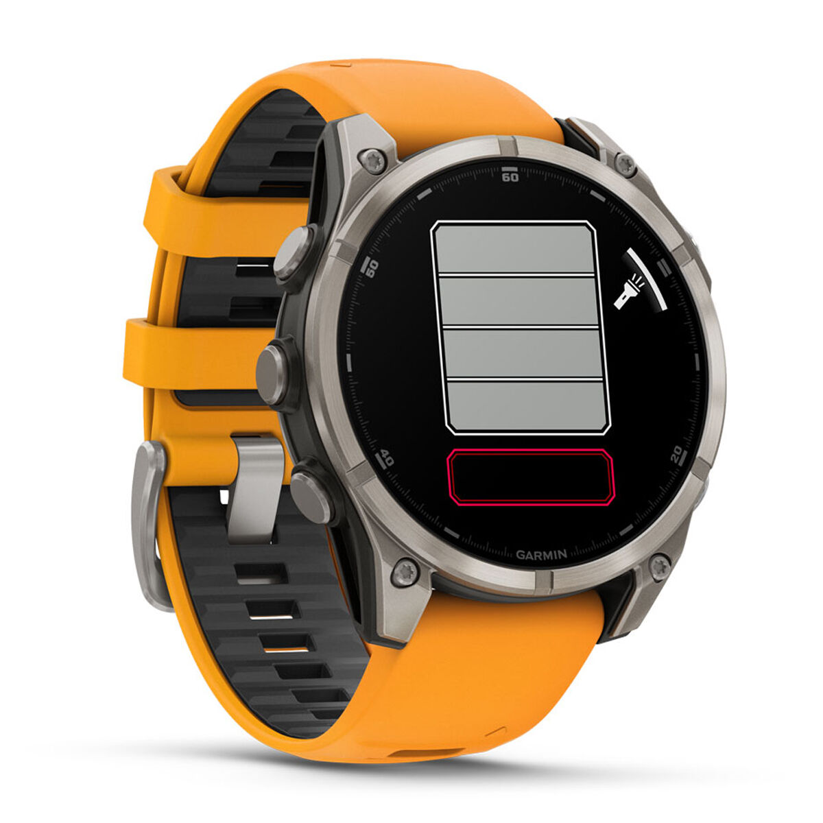Garmin Fenix 8 51mm AMOLED Sapphire Watch - Orange