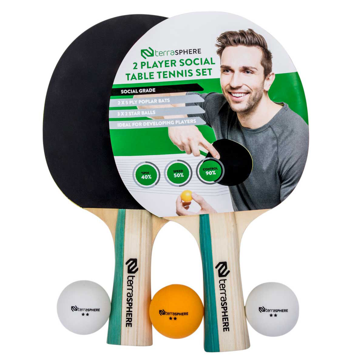 Terrasphere 2 Player Social Table Tennis Set