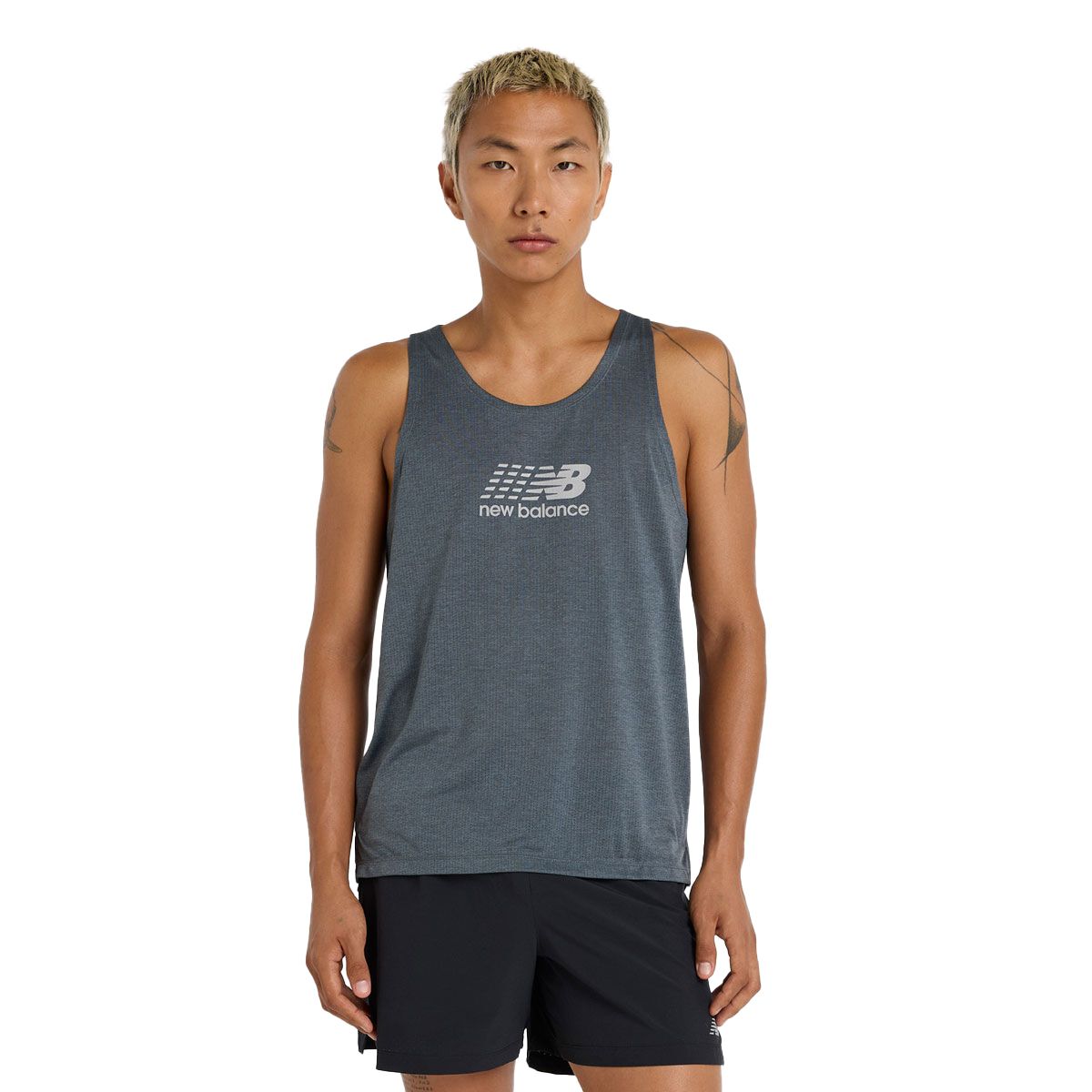 New Balance Mens Athletics Run Graphic Running Singlet