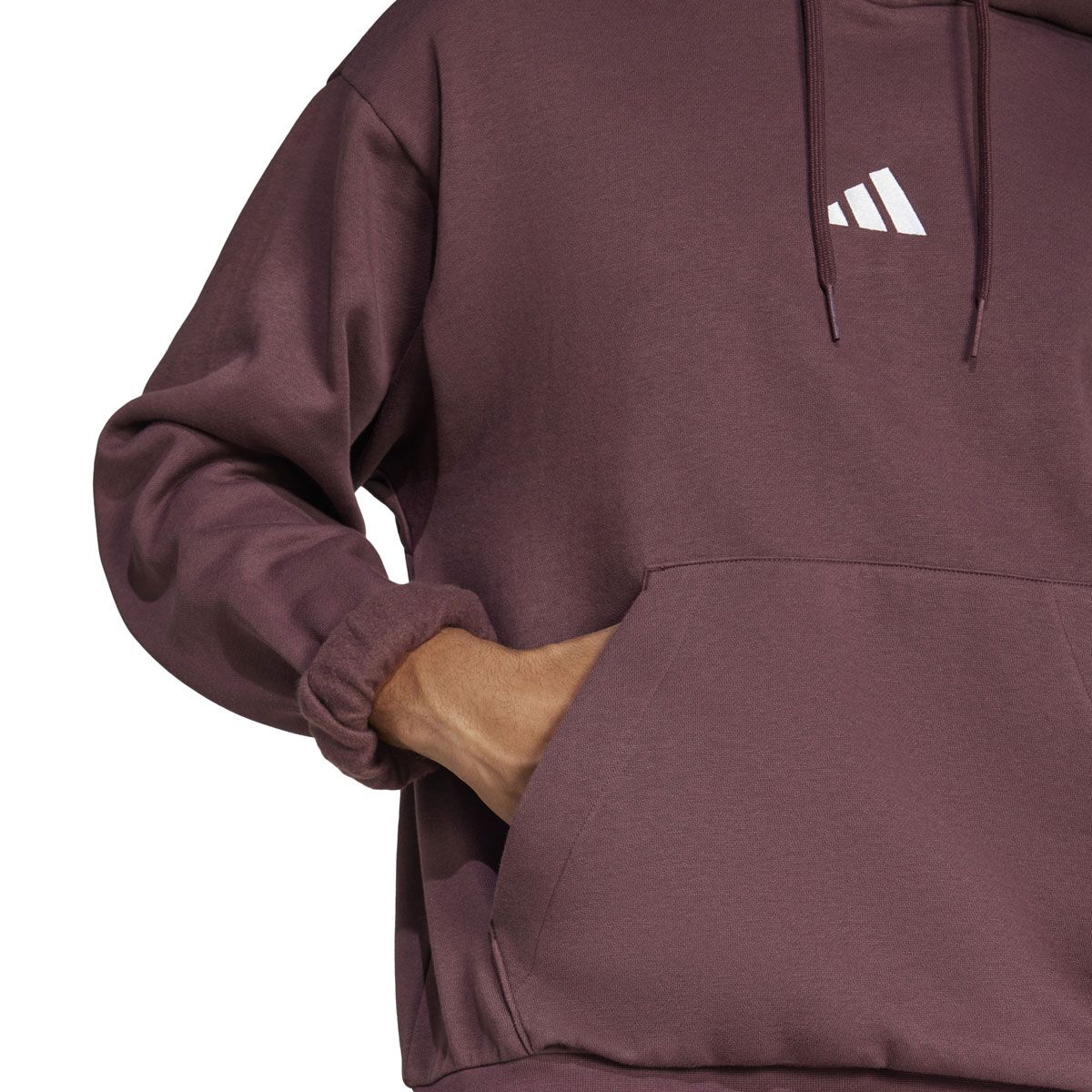 adidas Mens Essentials Feel Cozy Fleece Pullover Hoodie