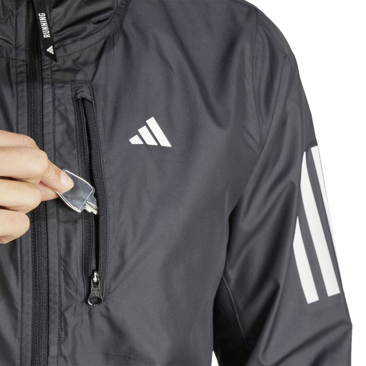 adidas Womens Own The Run WIND.RDY Hooded Jacket