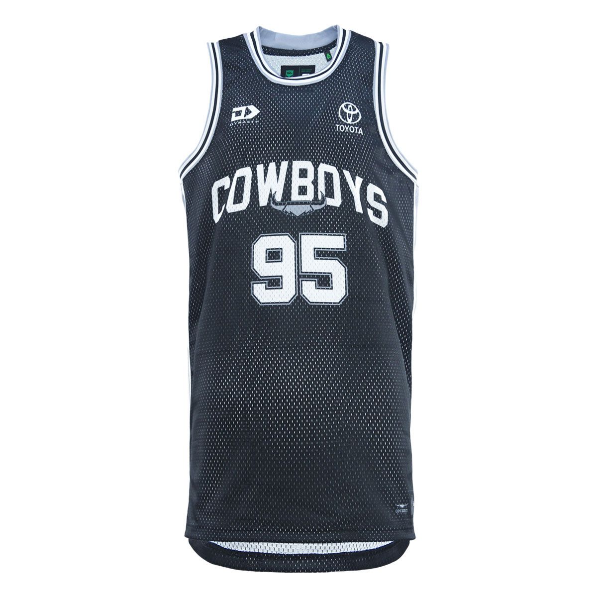 North Queensland Cowboys 2025 Kids Basketball Singlet
