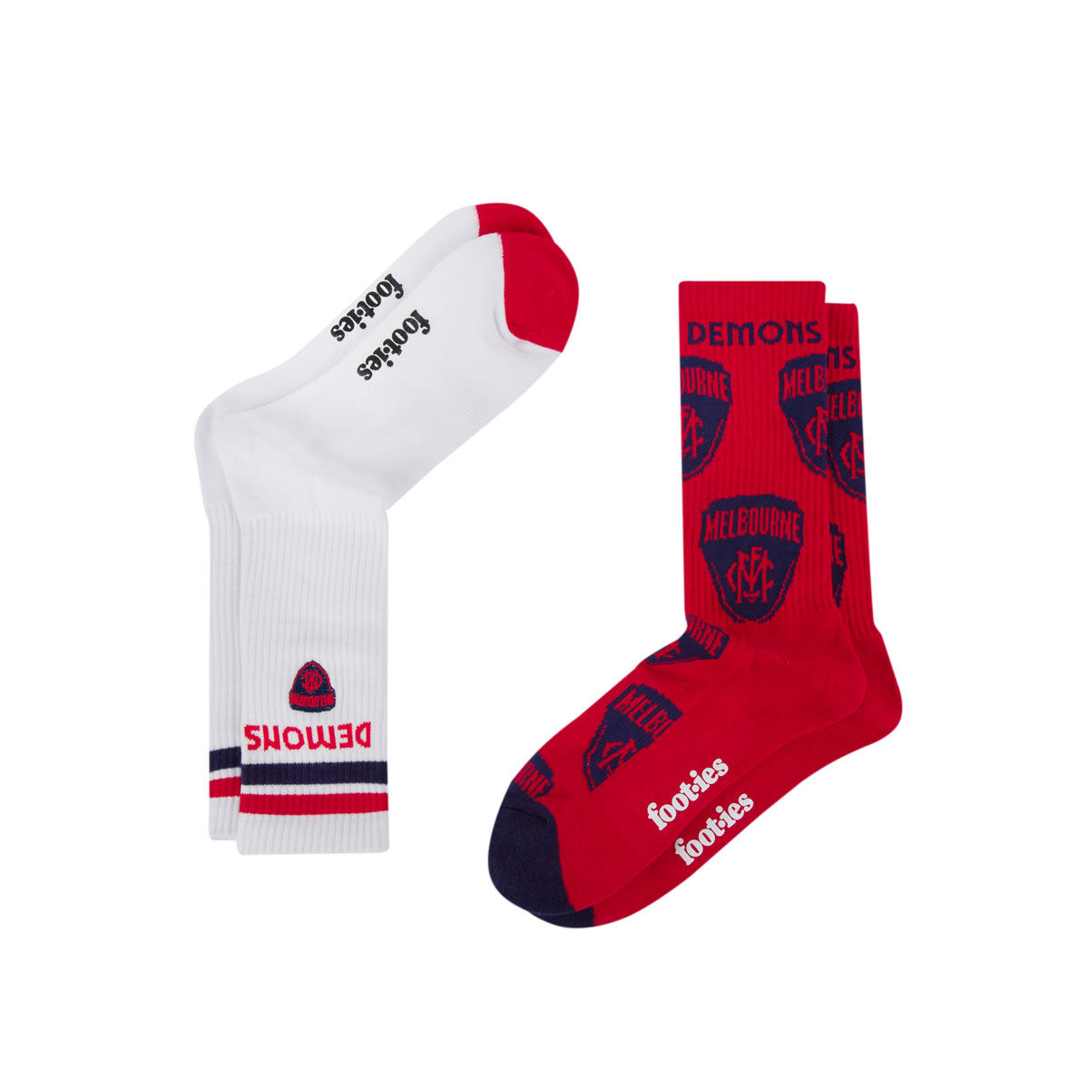 Melbourne Demons Sneaker Socks 2 Pack