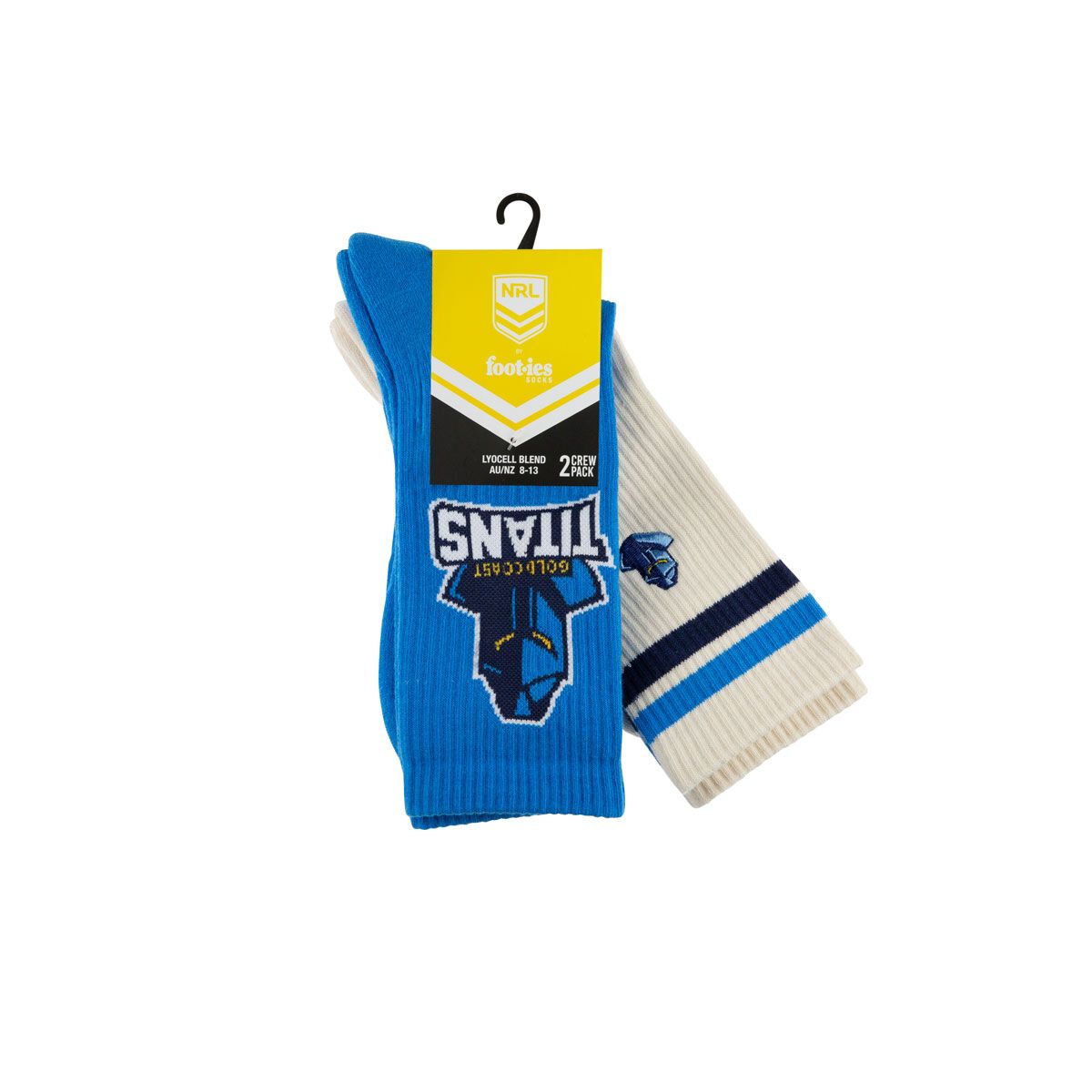 Gold Coast Titans Sneaker Socks 2 Pack