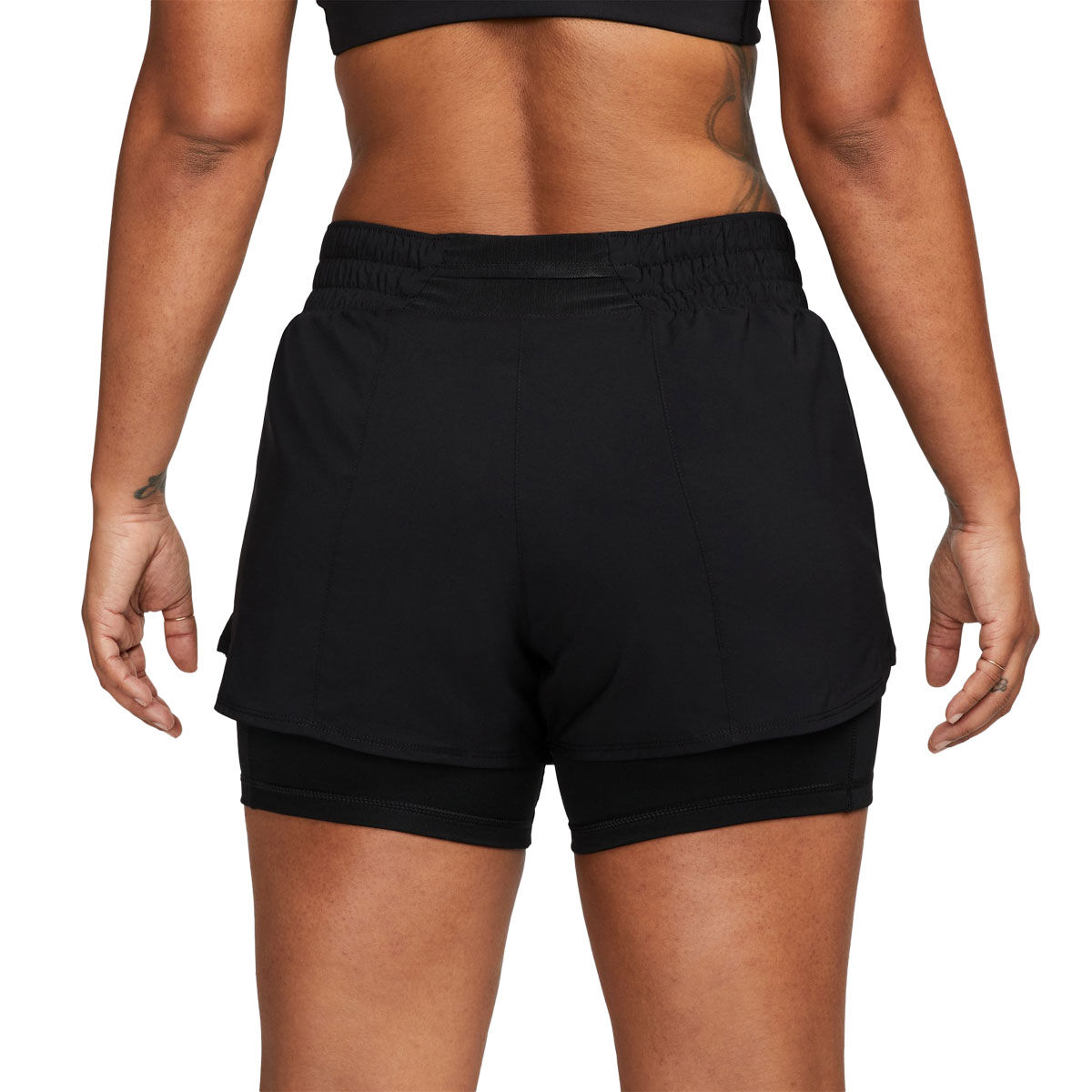 Nike Womens One Dri-FIT Mid Rise 3 Inch 2in1 Shorts
