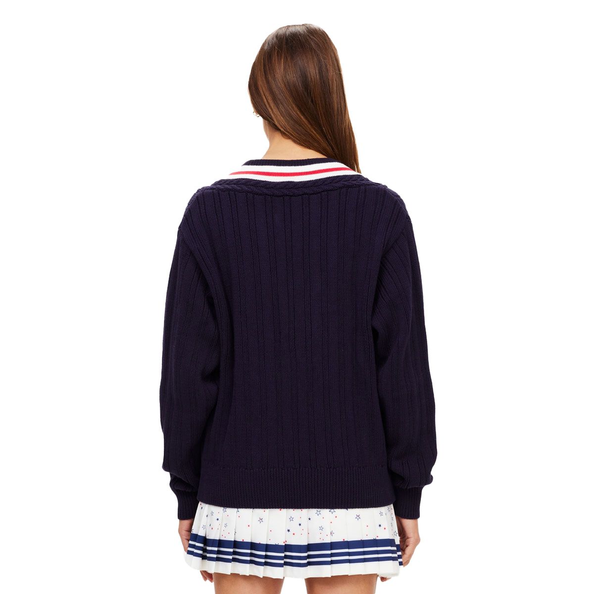The Upside Womens Renshaw Josette V-Neck Sweater