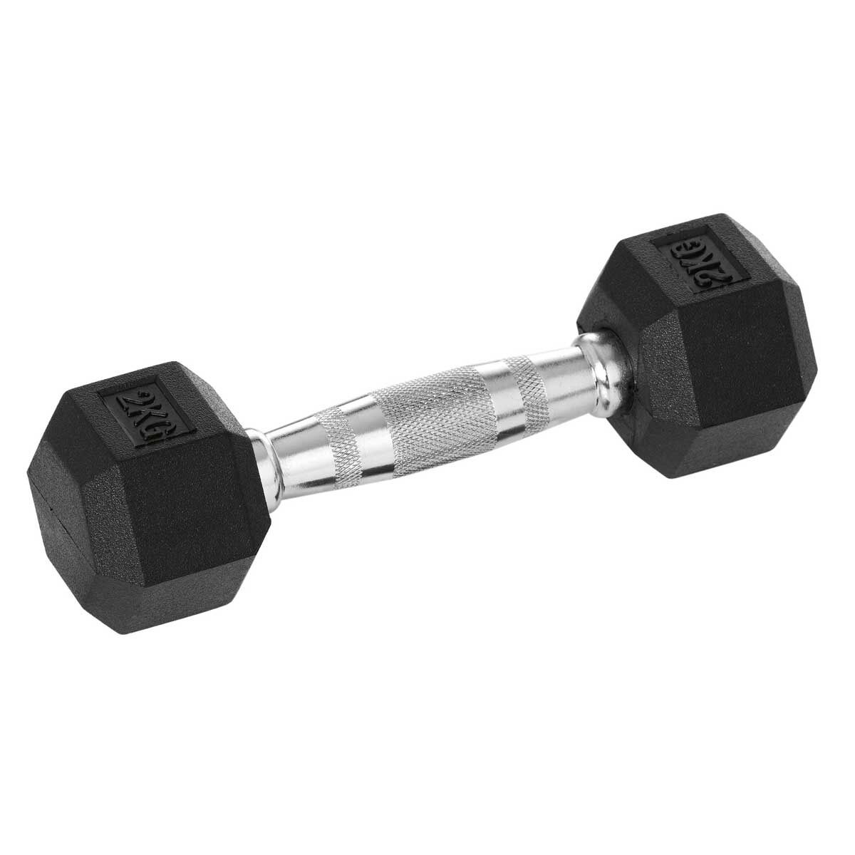 Celsius 2kg Rubber Hex Dumbbell 1 Piece
