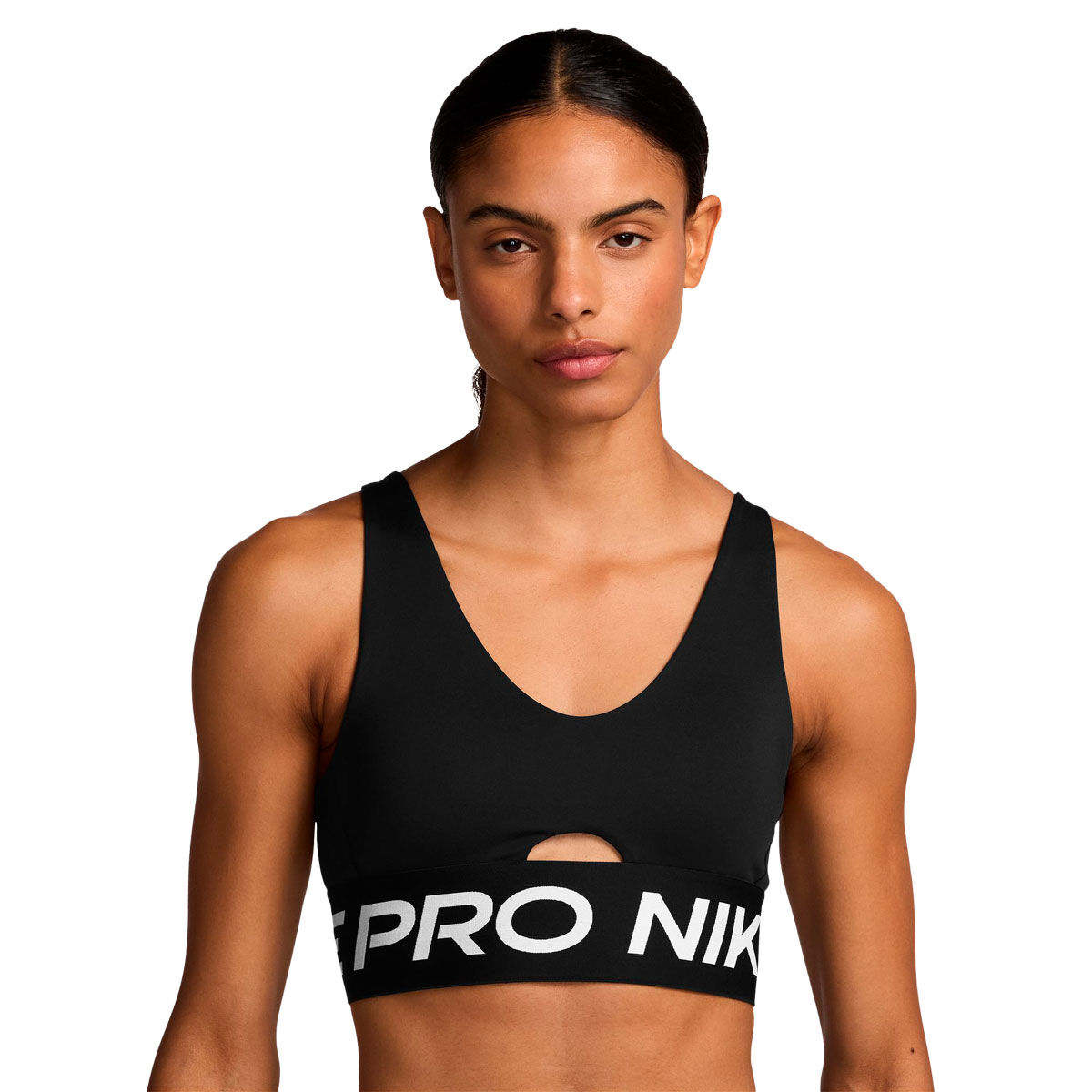 Nike Pro Womens Indy Plunge Dri-FIT Medium Support Padded Sports Bra