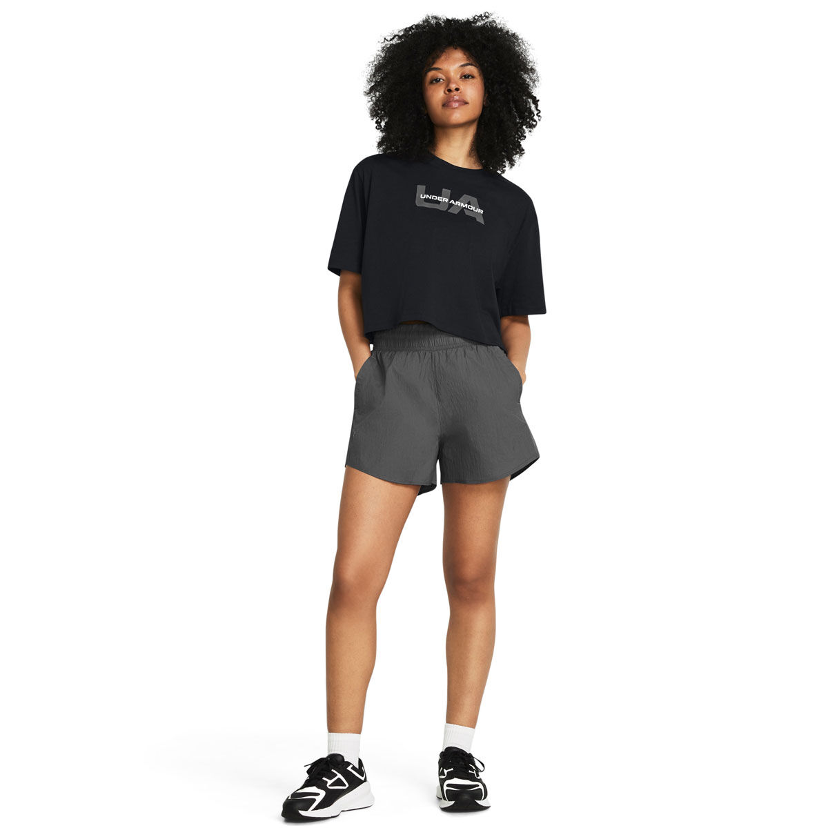 Under Armour Womens Flex Woven 5 Inch Crinkle Shorts